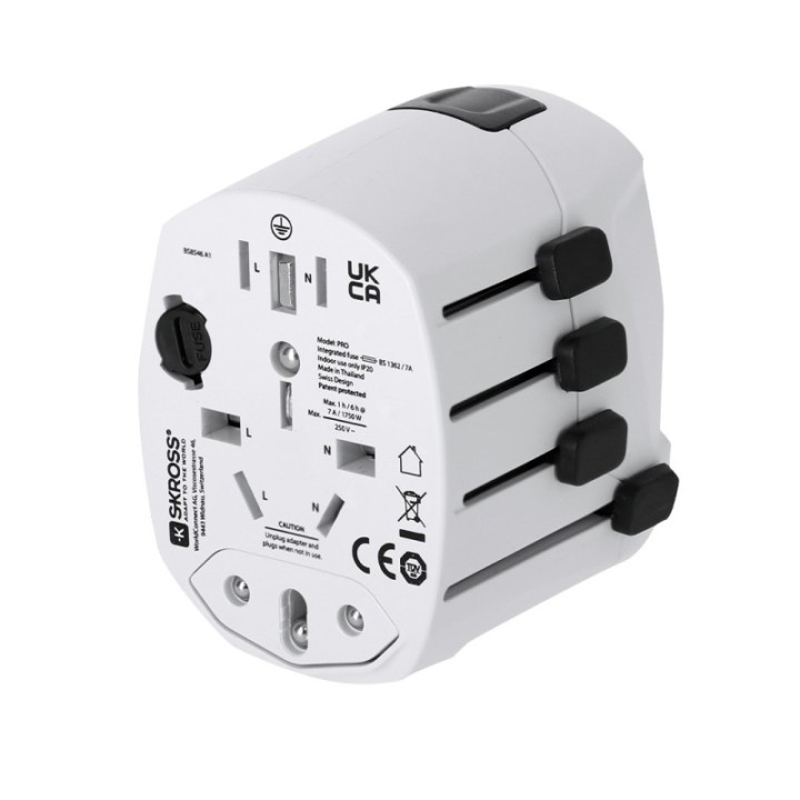 Adaptador Viaje Universal Skross PRO 3-POLE