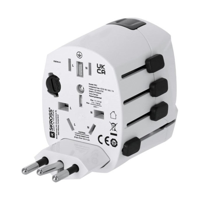 Adaptador Viaje Universal Skross PRO 3-POLE