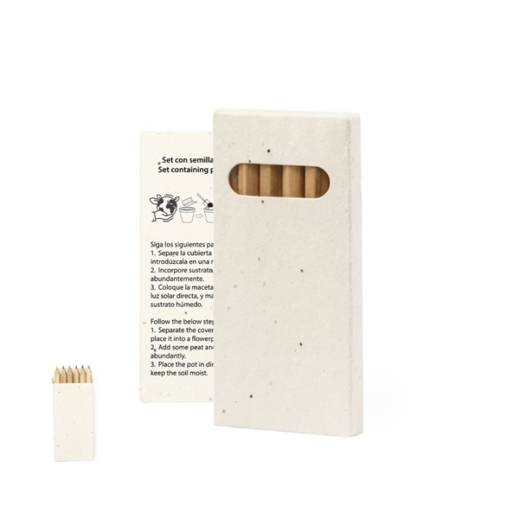 Caja Lápices Semillas Delar