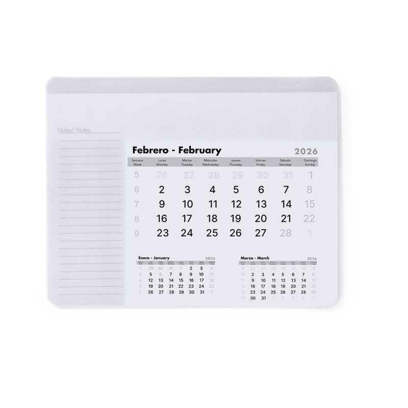 Alfombrilla Calendario Rendux